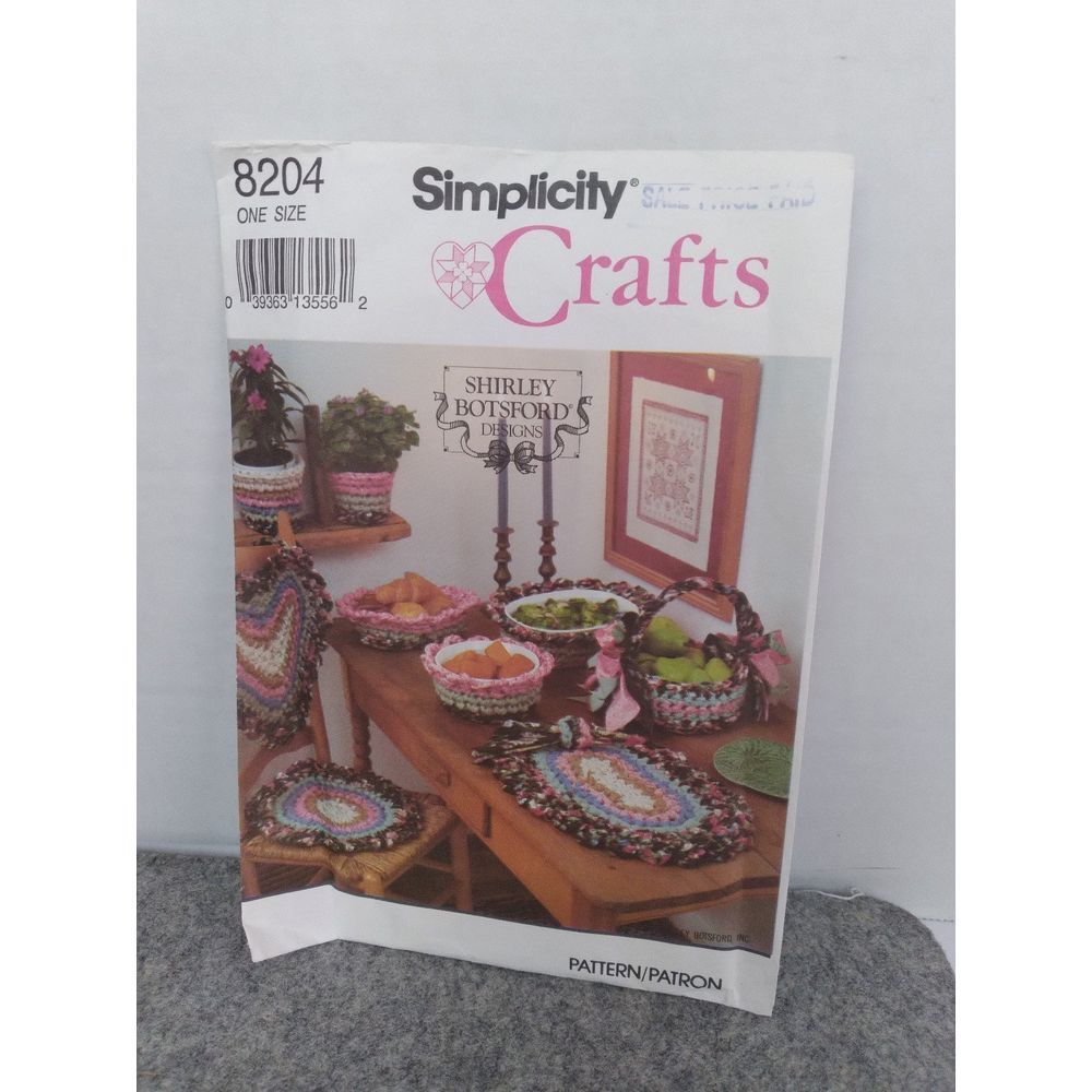Simplicity Craft Crochet Patterns Shirley‎ Botsford Designs